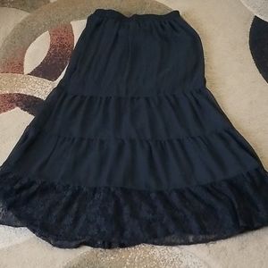 Xhilaration Black Maxi Skirt